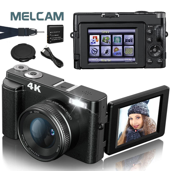 4K Pocket-Kamera mit 48-MP-Sensor und 3-Zoll-Schwenkdisplay