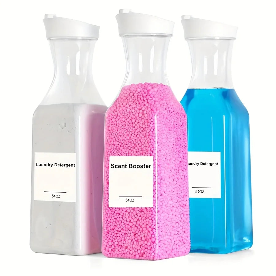 Large-Capacity Laundry Detergent Dispenser with Easy-Pour Spout