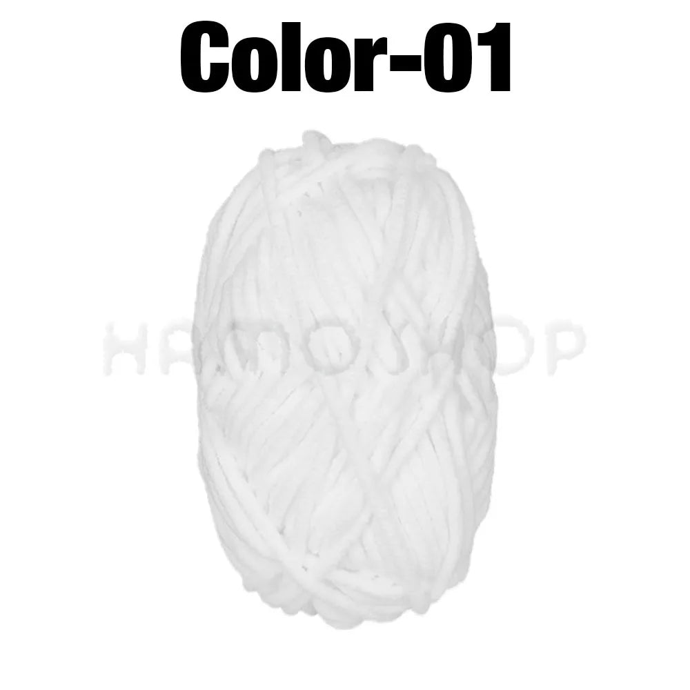 Soft Velvet Chenille Yarn for Knitting and Crochet – 2 Rolls
