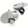 Silver universal rolled hemmer presser foot for sewing machines