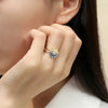 Sterling Silver Heart Ring with Cubic Zirconia