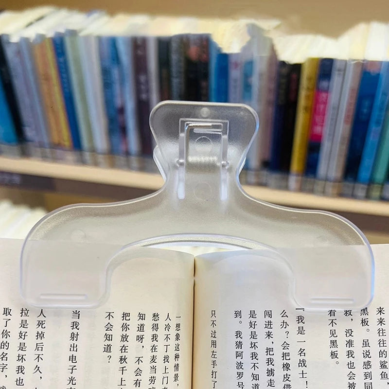 Frosted Transparent Book Page Holder Clip