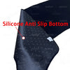 Close-up view of a black silicone anti-slip bottom dashboard cover for a Lexus IS series vehicle.