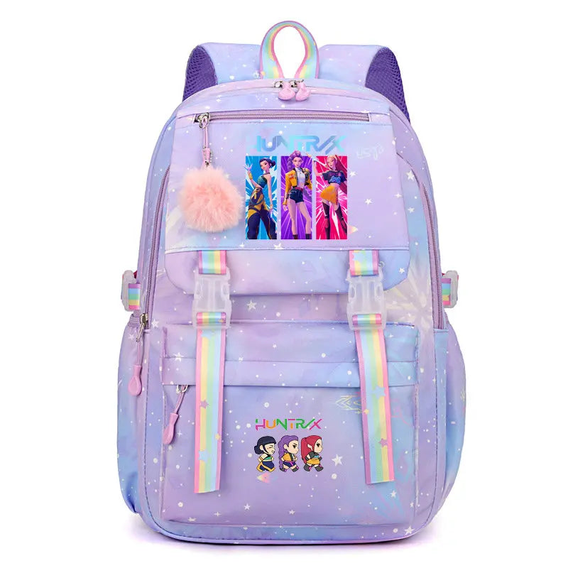 Stylish Letter Print Nylon Backpack for Everyday Use