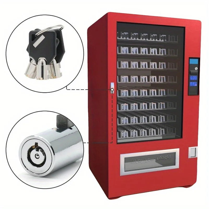Universal Tubular Key Vending Machine Lock Set with 3 Keys