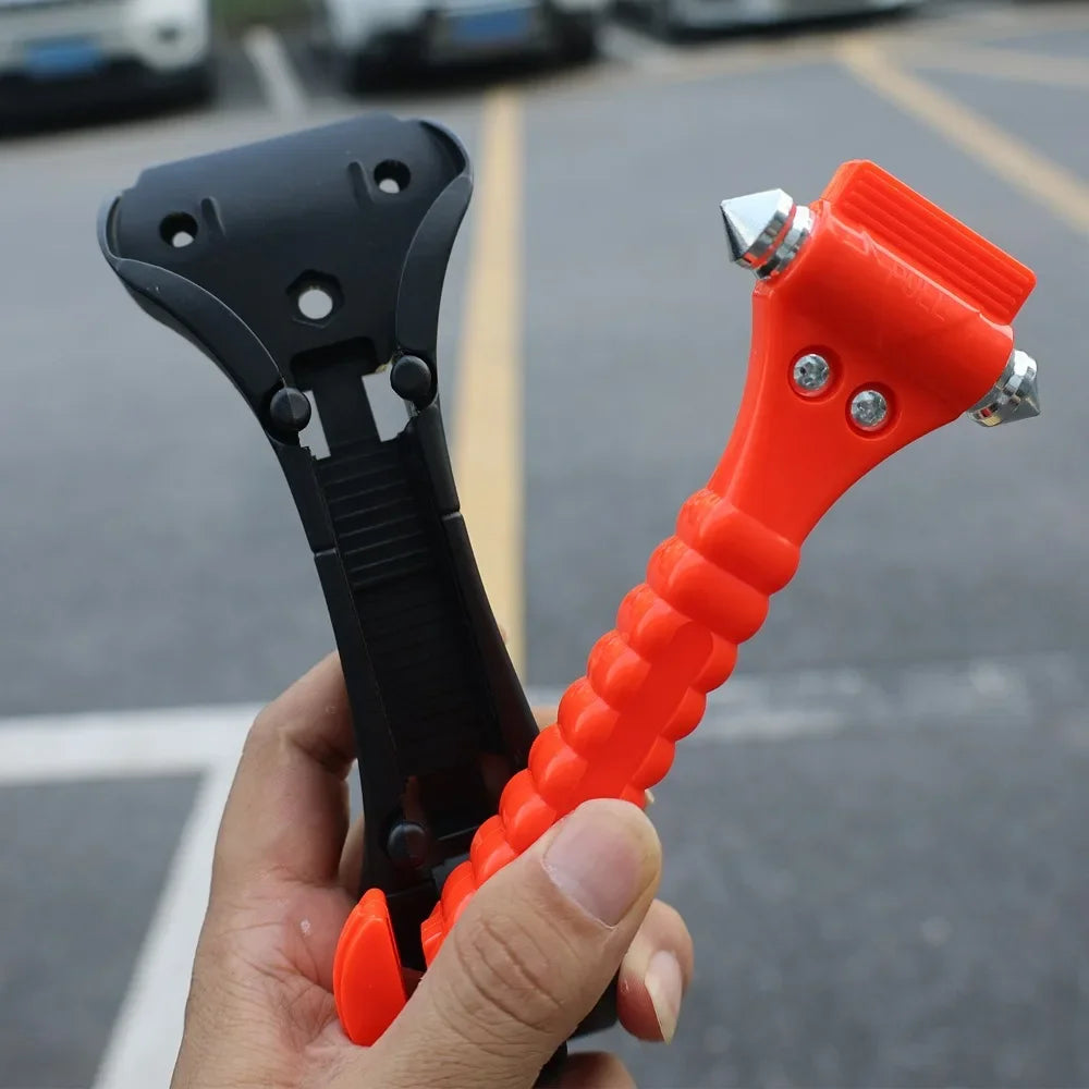 Emergency Escape Hammer with Seatbelt Cutter