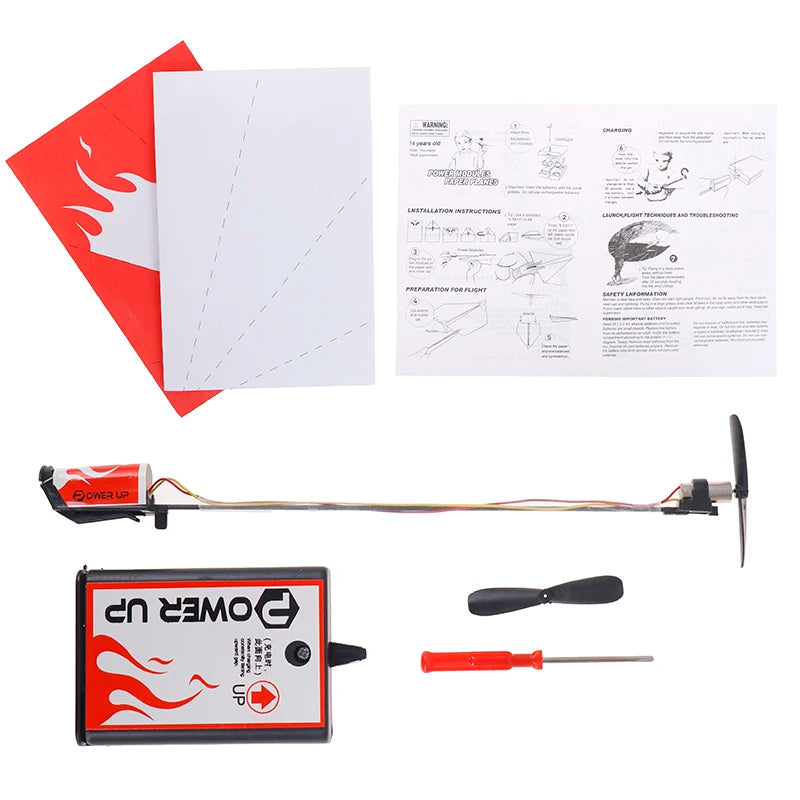 Kit de Avión de Papel Motorizado DIY