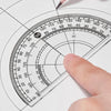 8-Piece Geometry Set – Transparent Rulers, Protractor, Compass & Eraser