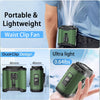 Ventilateur de Taille Portable et Rechargeable avec Batterie Externe 10000mAh