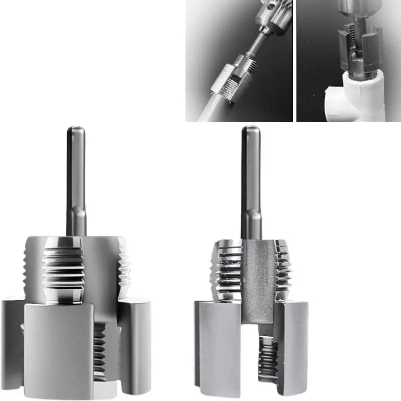 Electric Drill Compatible PVC Pipe Threader Kit for Internal and External Threads
