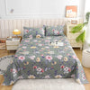 Red Floral Printed Flat Bed Sheet – Soft & Breathable