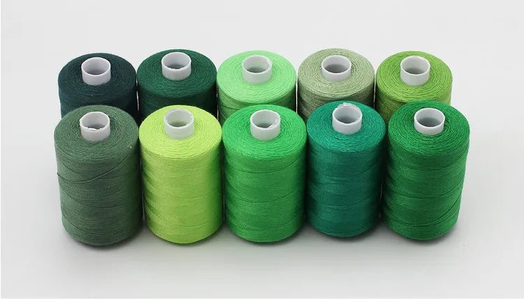 1000 Yard Polyester Sewing Thread Spools — 10 Color Pack