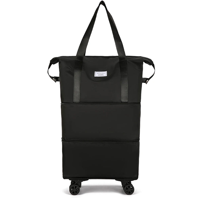 Collapsible Wheeled Duffle Bag with Dry-Wet Separation