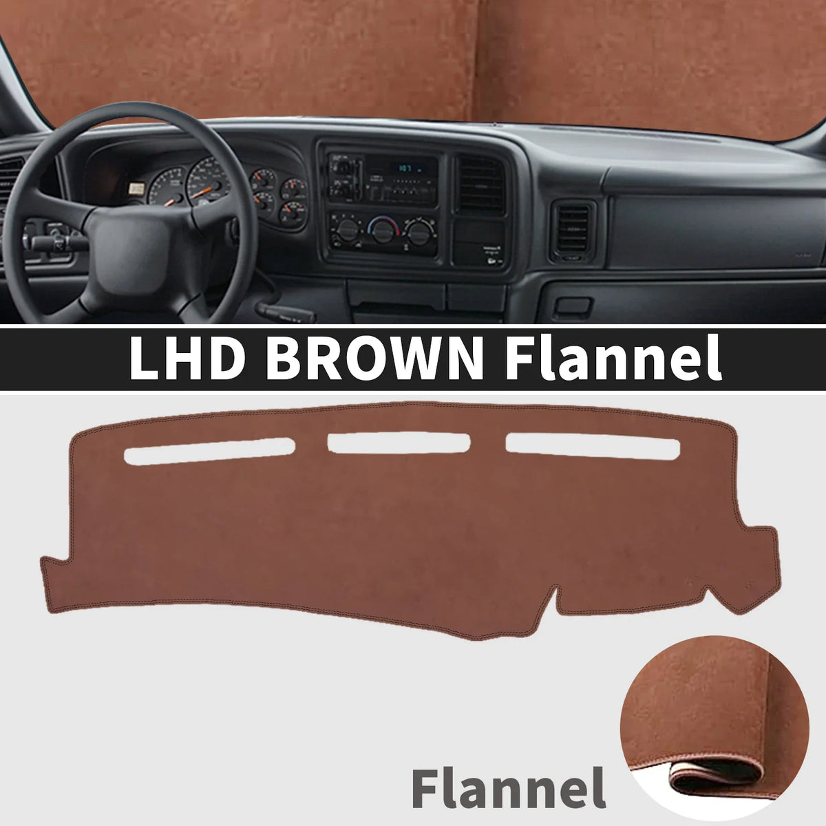 Custom Fit Dash Cover for Chevrolet Silverado 1999-2006