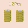 Twelve disposable toilet brush and holder sets in a moss green color.