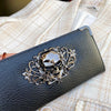 Skull Punk Style Long Wallet with RFID Protection
