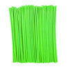 A bundle of bright lime green, flexible plastic spoke wraps for motorcycle and bike rim protection.