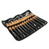12-Piece Wood Carving Chisel Set with High Carbon Steel Blades