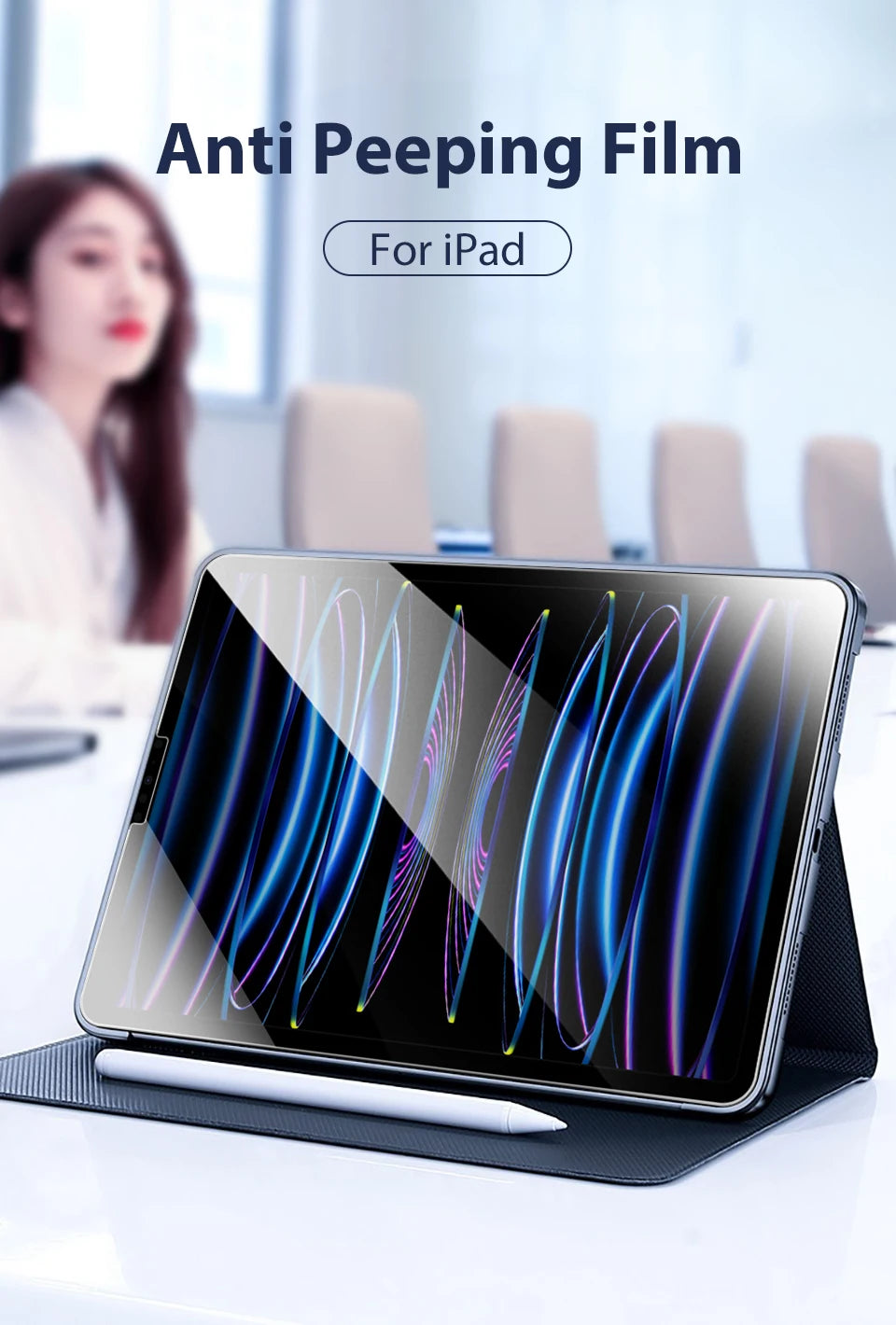 Privacy Shield Tempered Glass Screen Protector for iPad