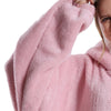 Oversized Wearable Fleece Blanket Hoodie with Sleeves