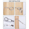 Pvc-Coated Steel Wire Rope Clothesline Kit with Hardware