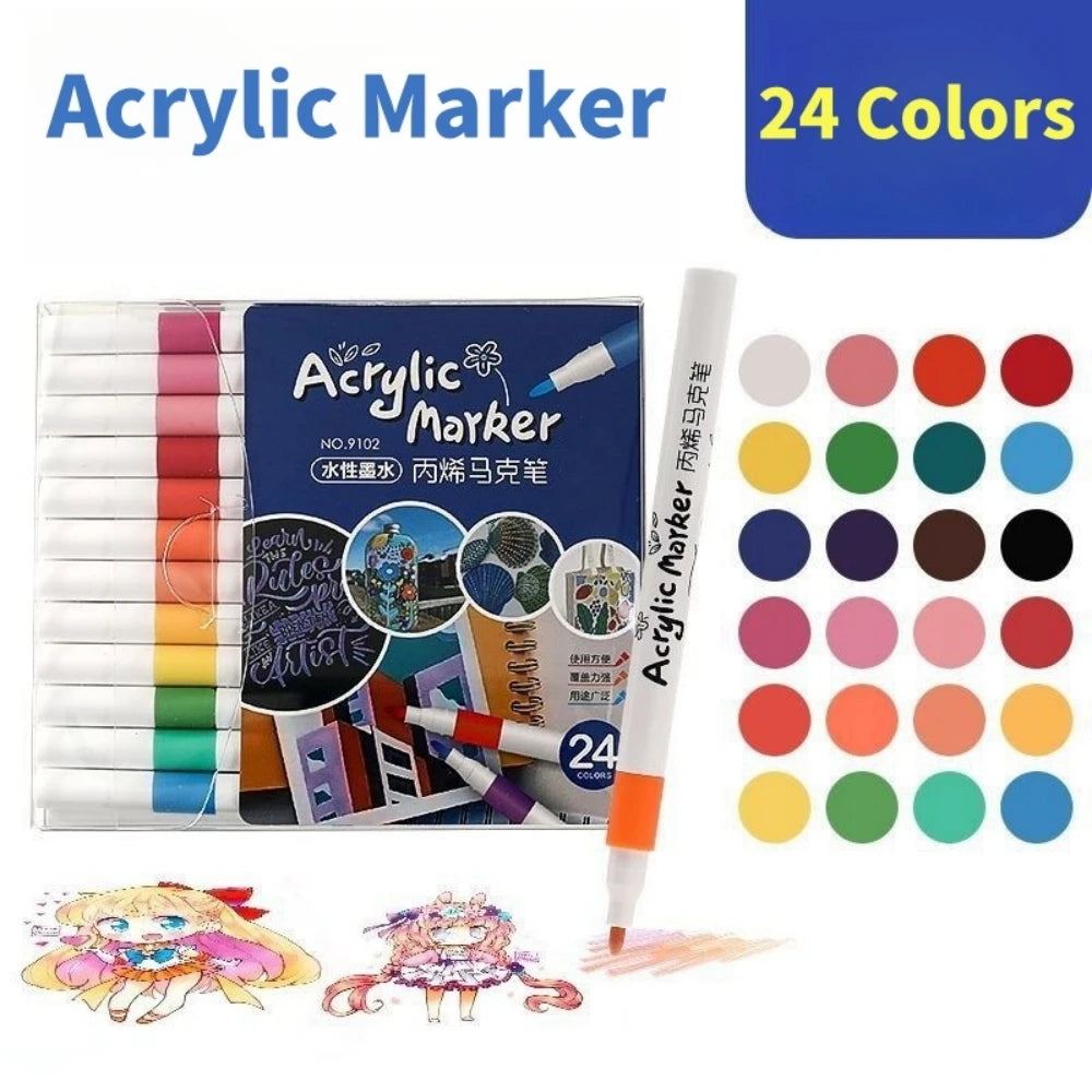 Professional Acrylic Paint Marker Set