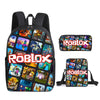Roblox-Inspired 3-Piece Canvas Backpack Set