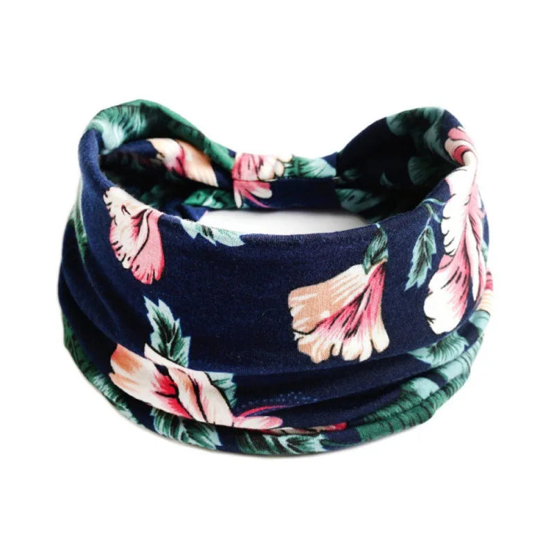 Bandeau Vintage à Motif Imprimé