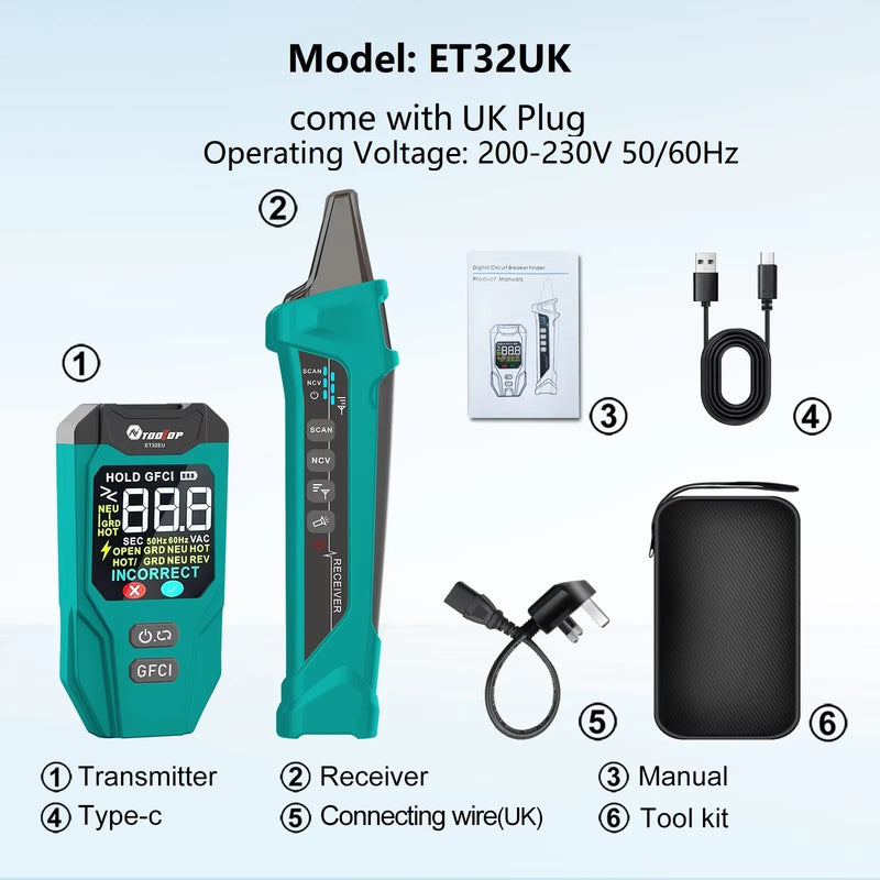 Smart Circuit Breaker Finder & Outlet Tester