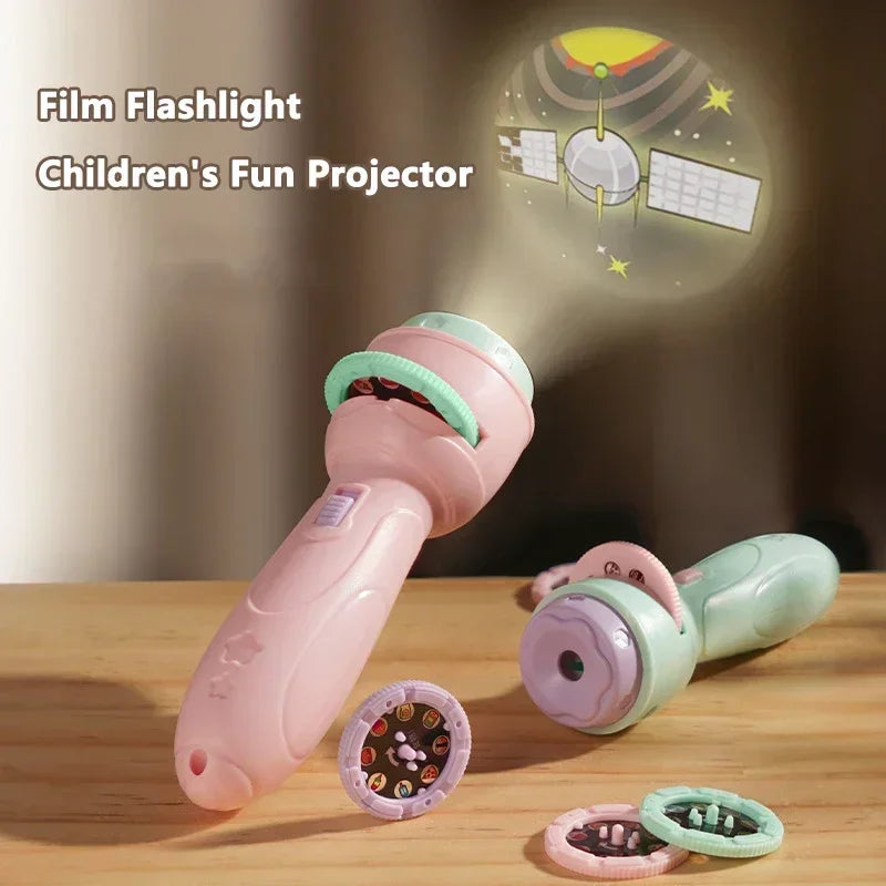 Cartoon Projection Flashlight for Kids