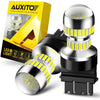 A box and several high-performance 3157 LED bulbs for automotive turn signal, brake, and reverse lights.