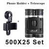 Compact 500x25mm Waterproof Binoculars with BAK4 Prism