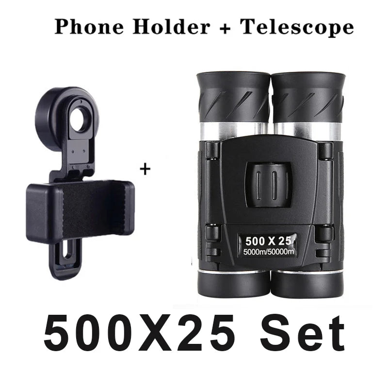 Compact 500x25mm Waterproof Binoculars with BAK4 Prism