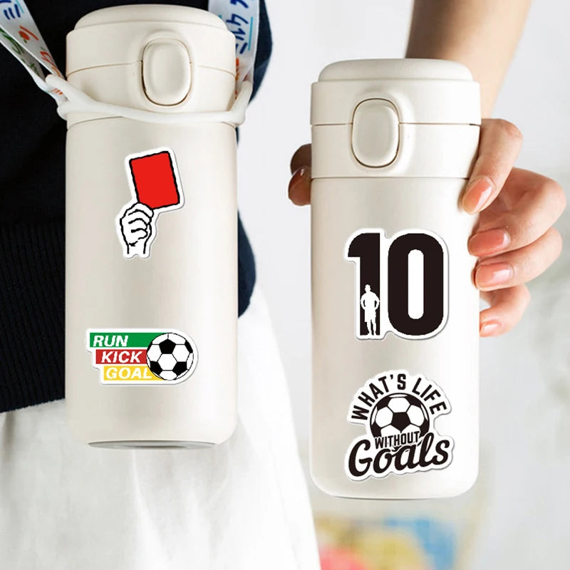 Soccer Sticker Pack – 100 Waterproof Vinyl Decals