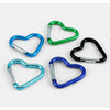 Vibrant Heart-Shaped Carabiner Clips for Keys & DIY Jewelry