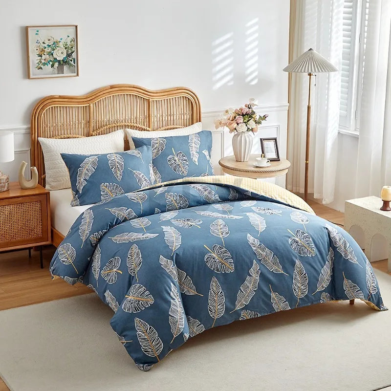 Vintage Floral Duvet Cover Set with Pillowcases