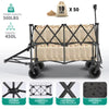 Heavy-Duty Double-Deck Folding Wagon Cart