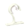 White durable curtain rod brackets designed for secure window treatments