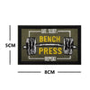 No Pain No Gain Tactical Embroidered Patch with Hook Backing