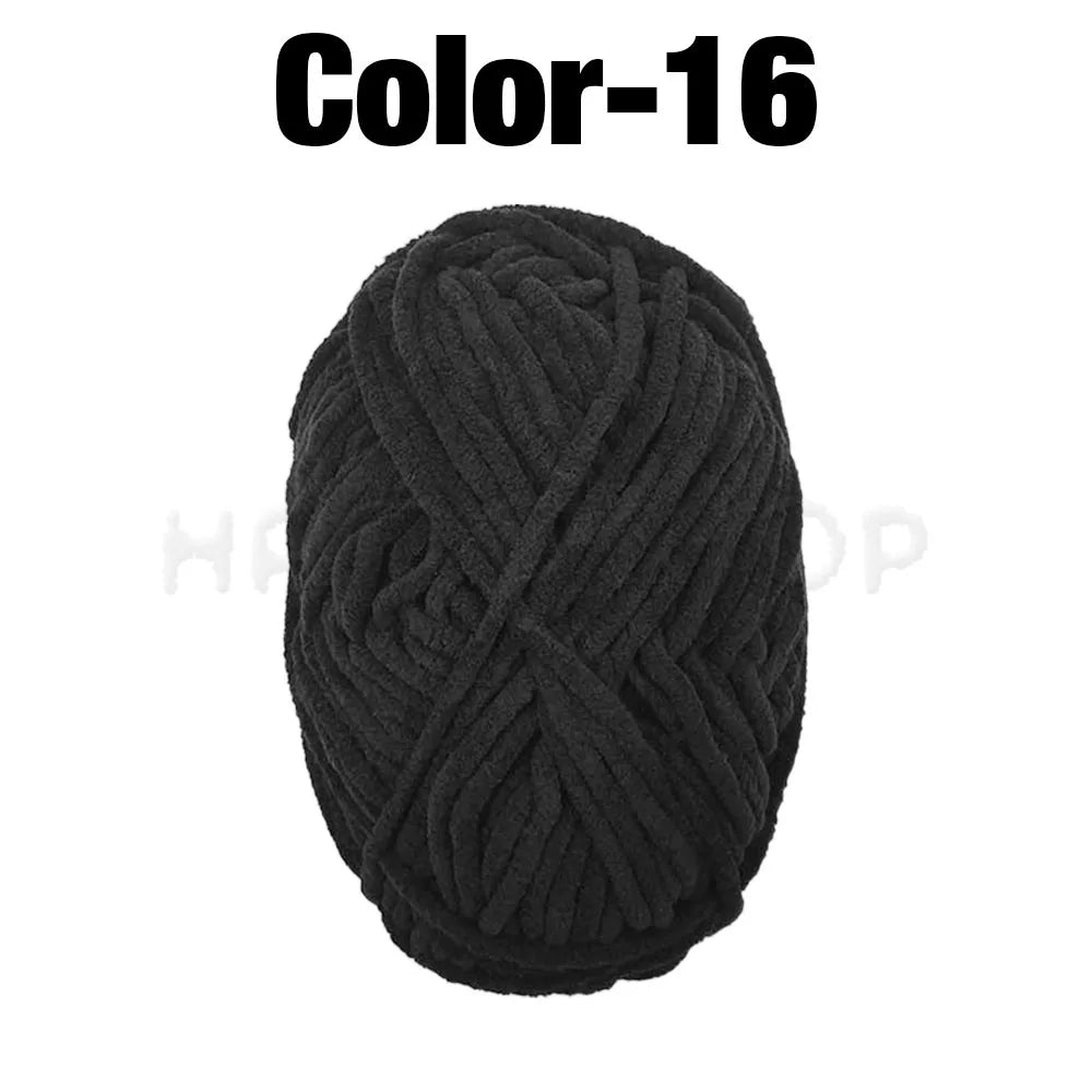 Soft Velvet Chenille Yarn for Knitting and Crochet – 2 Rolls