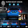 3-Lens WiFi Dash Cam with Front, Interior & Rear Cameras