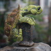 Vintage Climbing Turtle Garden Statue