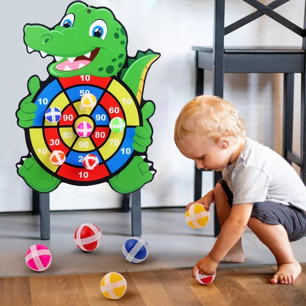 Sticky Ball Dart Board Set for Kids
