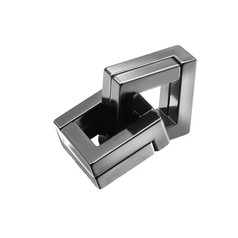 Metal Brain Teaser Puzzle Set - IQ Challenge for Kids and Adults