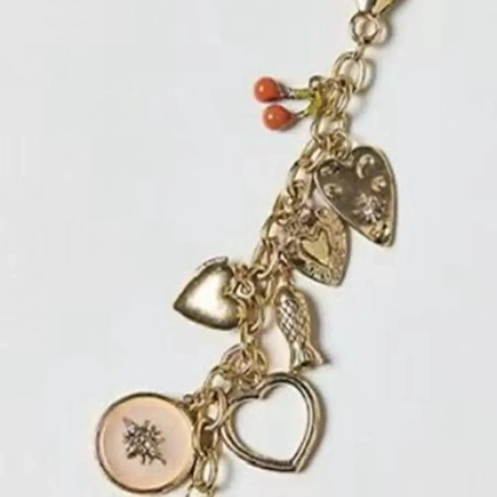 Beaded Keychain with Evil Eye Charm and Tassel