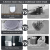 Silicone Toilet Brush with Wall-Mount Holder