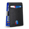 Slim RFID-Blocking Carbon Fiber Leather Wallet