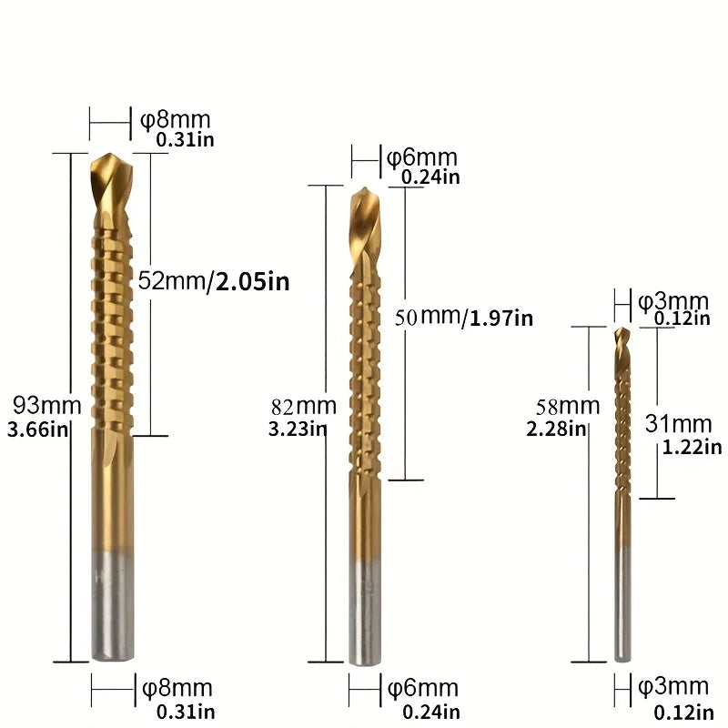 Präzisions-Titanbohrsets (3-12mm)
