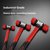 Ergonomic Double-Faced Rubber Mallet with Non-Slip Grip