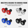 CNC Aluminum Motorcycle Handlebar End Plugs with Rubber Grip